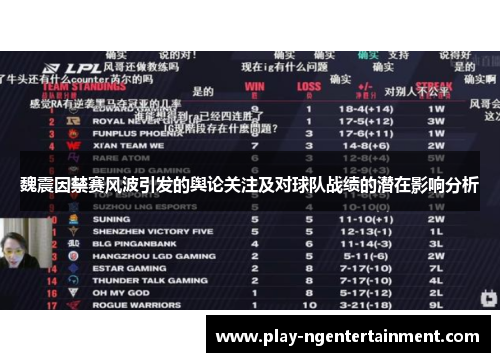 魏震因禁赛风波引发的舆论关注及对球队战绩的潜在影响分析 魏震因禁赛风波引发的舆论关注及对球队战绩的潜在影响分析